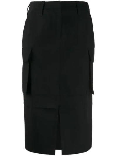 Shop We11 Done Utility High-waisted Skirt In Black