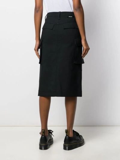 Shop We11 Done Utility High-waisted Skirt In Black