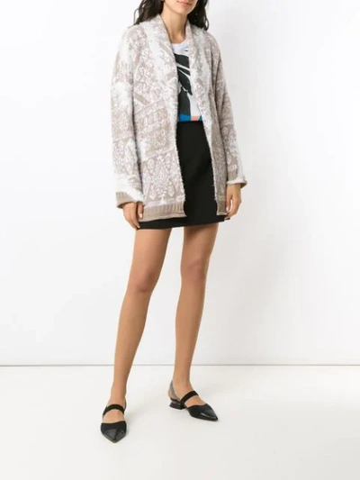 Shop Cecilia Prado Knitted Cardigan - Neutrals