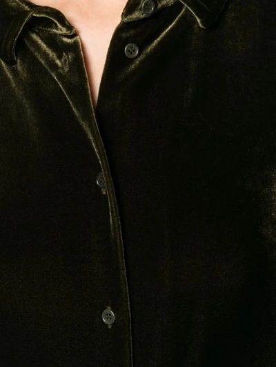 VELVET-TEXTURE SHIRT