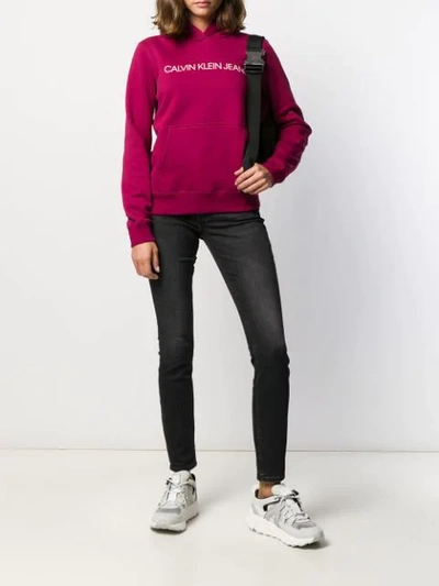 Shop Calvin Klein High-rise Skinny Jeans In Black