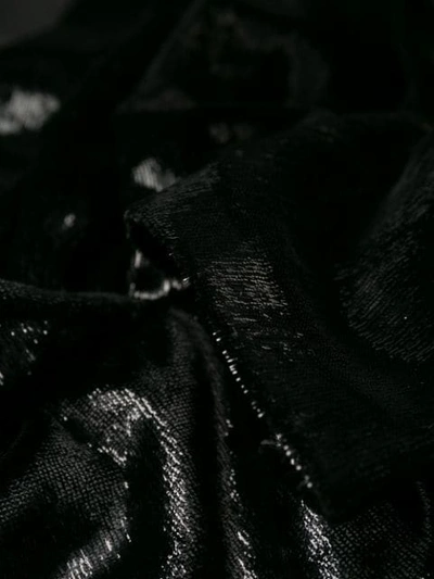 Shop Pinko Metallic Sheen Mini Dress In Black