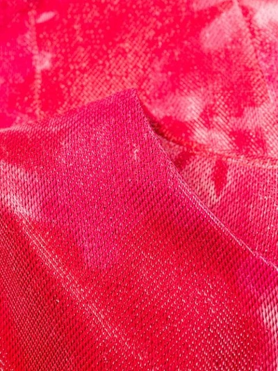 Shop Area Tie-dye Print Crop Top In Red