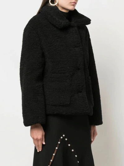 Shop Apparis Charlotte Faux-shearling Jacket In Black