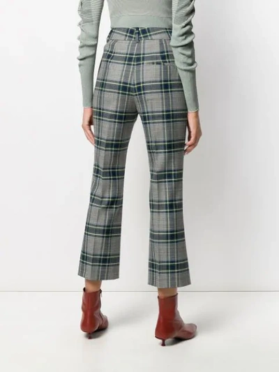 Shop Cedric Charlier Cropped Plaid Trousers In 1888  Multicolor