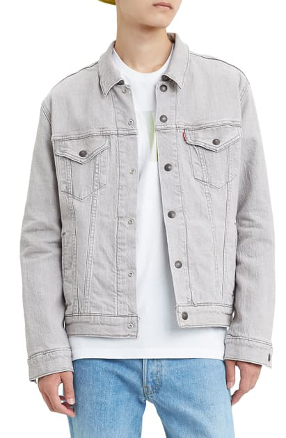 levi's flannel lined denim jacket