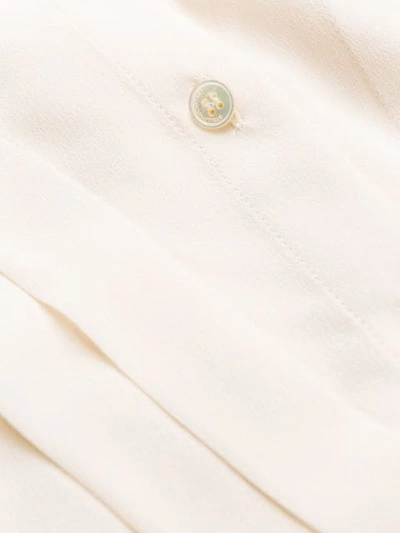 Shop Stella Mccartney Tuck-detail Long-sleeve Blouse In White