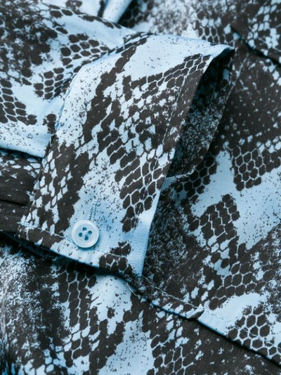 Shop Essentiel Antwerp Snake Print Shirt In Black