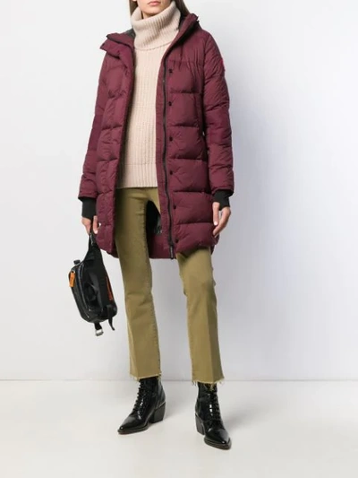 Shop Canada Goose Alliston Padded Parka In Red