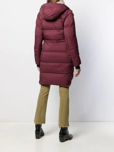 Shop Canada Goose Alliston Padded Parka In Red
