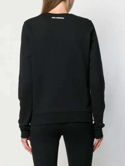 Shop Karl Lagerfeld Choupette Sweatshirt In Black