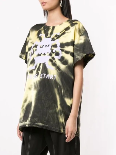 Shop Maison Margiela Press Start T-shirt In Yellow