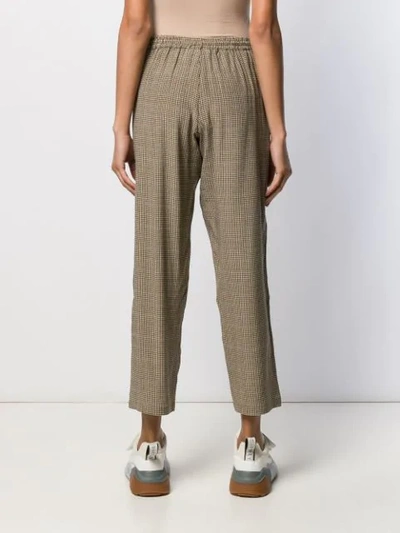 Shop Pierre-louis Mascia Adana Check Striped Trousers In Neutrals