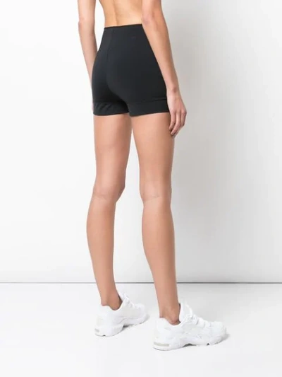 Shop Wone Flat Front Shorts In Black