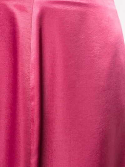 Shop Mm6 Maison Margiela High Waisted Zip Detail Skirt In Pink