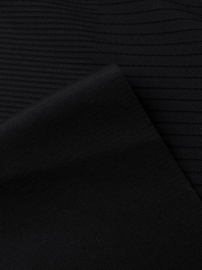 Shop Issey Miyake Belted Rib Dress In Black