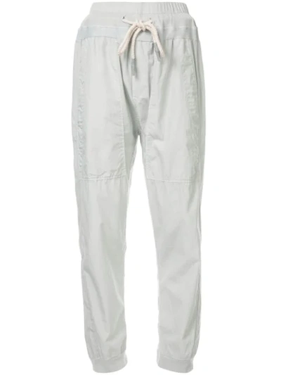 Shop Bassike Utility Cotton Jersey Pant In Grey