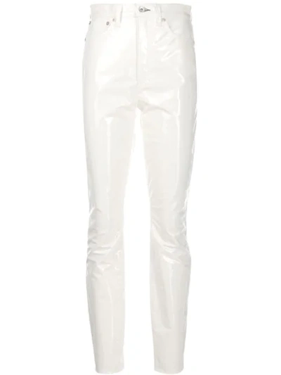 Shop Rag & Bone High-waisted Skinny Trousers In White