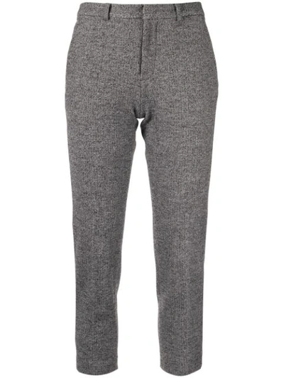 Shop Loveless Cropped Tailored Trousers In Grey