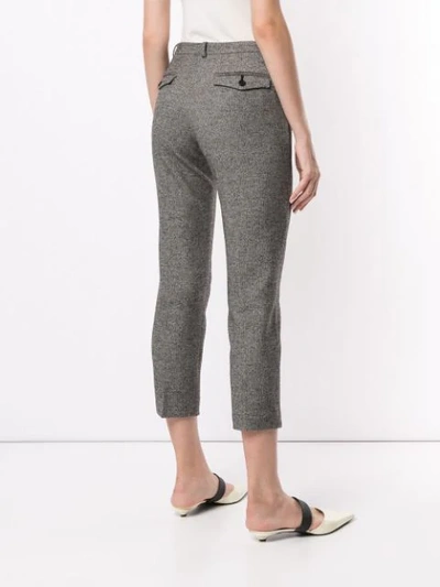 Shop Loveless Cropped Tailored Trousers In Grey