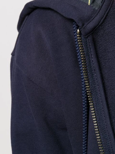 Shop Armani Exchange Zipped Bomber Jacket In Blue