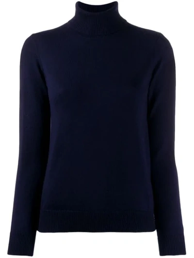 Shop Apc A.p.c. Roll-neck Sweater - Blue