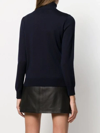 Shop A.p.c. Roll-neck Sweater - Blue