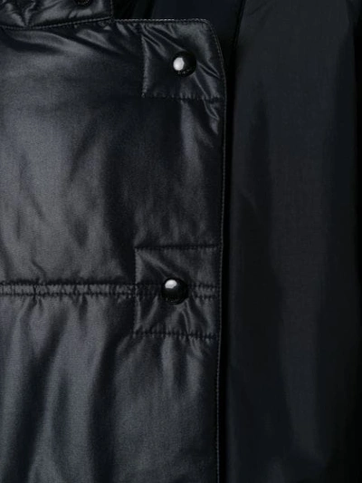 Shop Givenchy Oversized High Neck Quilted Parka In Black
