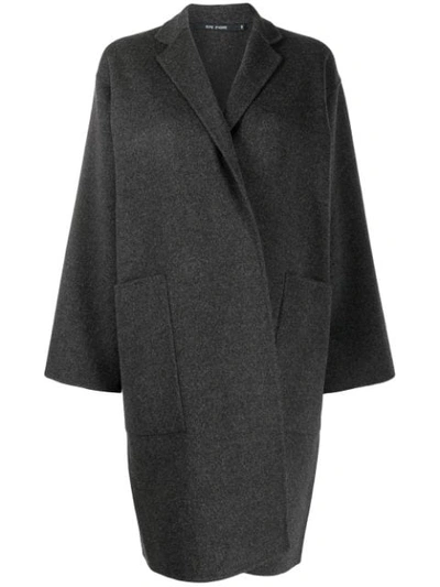 Shop Sofie D'hoore Wrap-style Single-breasted Coat In Grey