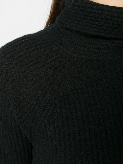 Shop Allude Knitted Roll Neck Jumper In Black