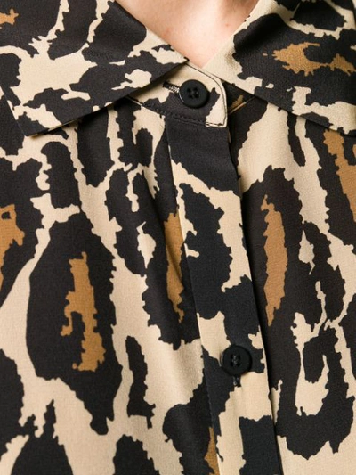 Shop Diane Von Furstenberg Prima Shirt Dress In Neutrals