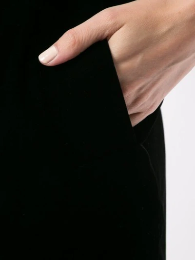 Shop Giorgio Armani Taillenhose Aus Samt In Black