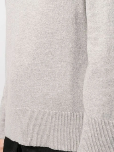 Shop Allude Round Neck Jumper In 85 Oyster