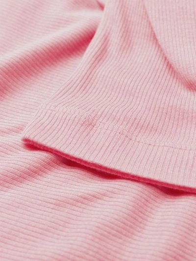 Shop Ann Demeulemeester Long-line Jersey Top In Pink