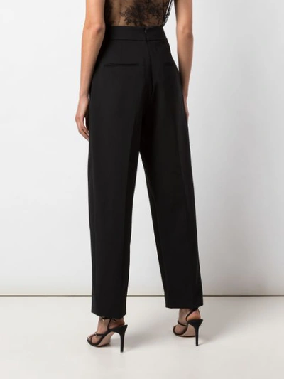 Shop Oscar De La Renta Straight Leg Trousers In Black