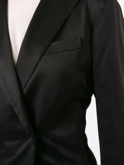 Shop Giambattista Valli Double-breasted Fitted Blazer In Black