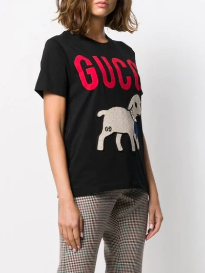 Shop Gucci Lamb In 1082 Black