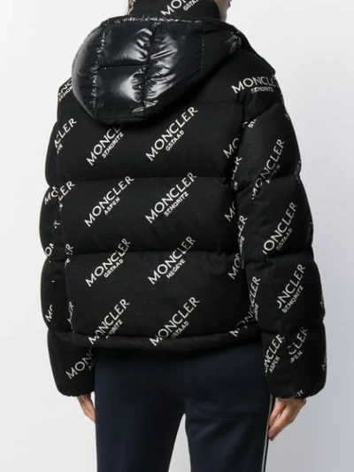 Shop Moncler Caille Logo-print Jacket In Black