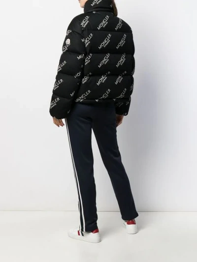 Shop Moncler Caille Logo-print Jacket In Black