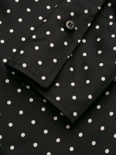 Shop Alberto Biani Polka-dot Print Blouse In Black