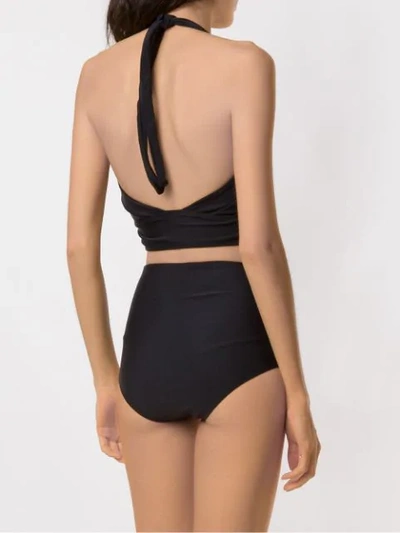 Amir Slama Sequinned Bikini Set In Black