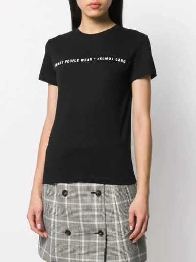 Shop Helmut Lang Smart People T-shirt In Black