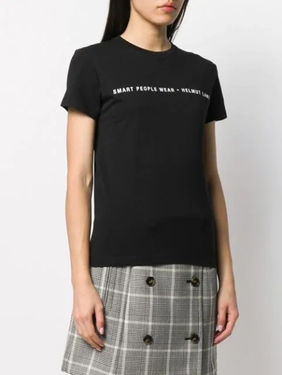 Shop Helmut Lang Smart People T-shirt In Black