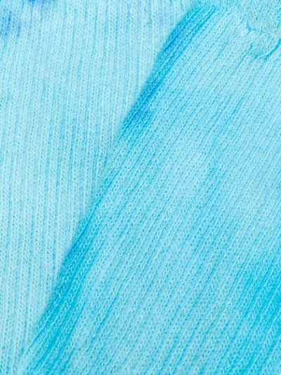 Shop Collina Strada Tie-dye Print Socks In Turquoise