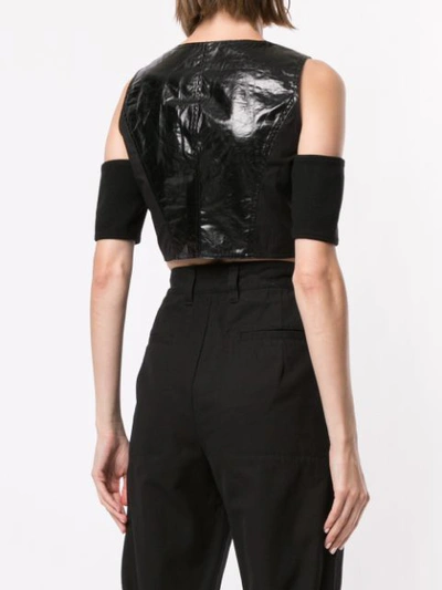 Shop Ambush Cold Shoulder Bustier In Black