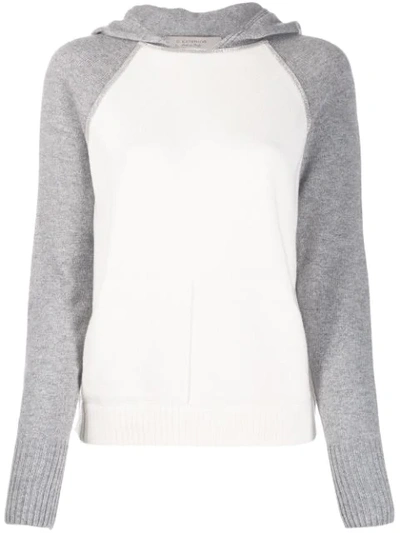 Shop D-exterior Hooded Knitted Jumper In White