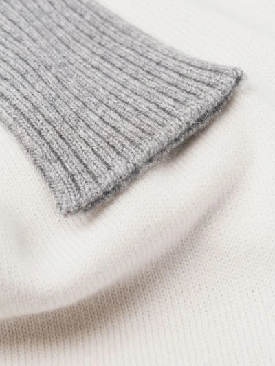 Shop D-exterior Hooded Knitted Jumper In White