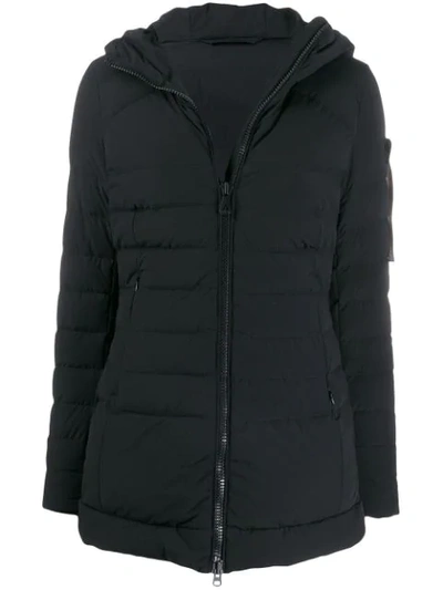 Shop Peuterey Hooded Down Coat In Black