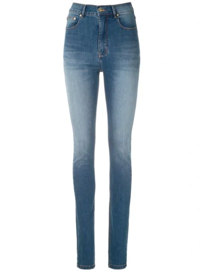 Shop Amapô Fátima Skinny Jeans In Blue