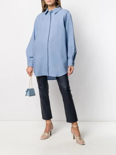 Shop Jacquemus La Chemise Loya Shirt In Blue